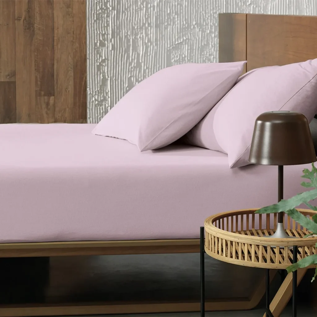 Jogo de Cama Casal 3 peças Altenburg Malha Fio Penteado Rosa