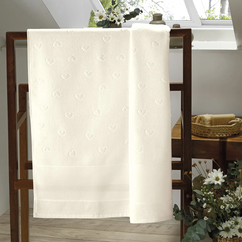 Toalha de Banho Döhler Verona 70x140cm Marfim