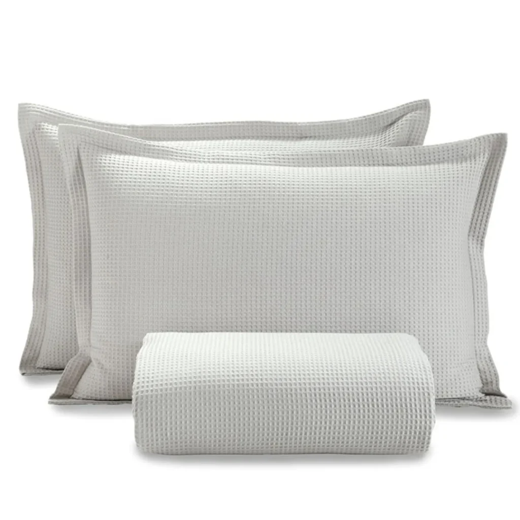 Kit Colcha King Döhler Piquet Branco
