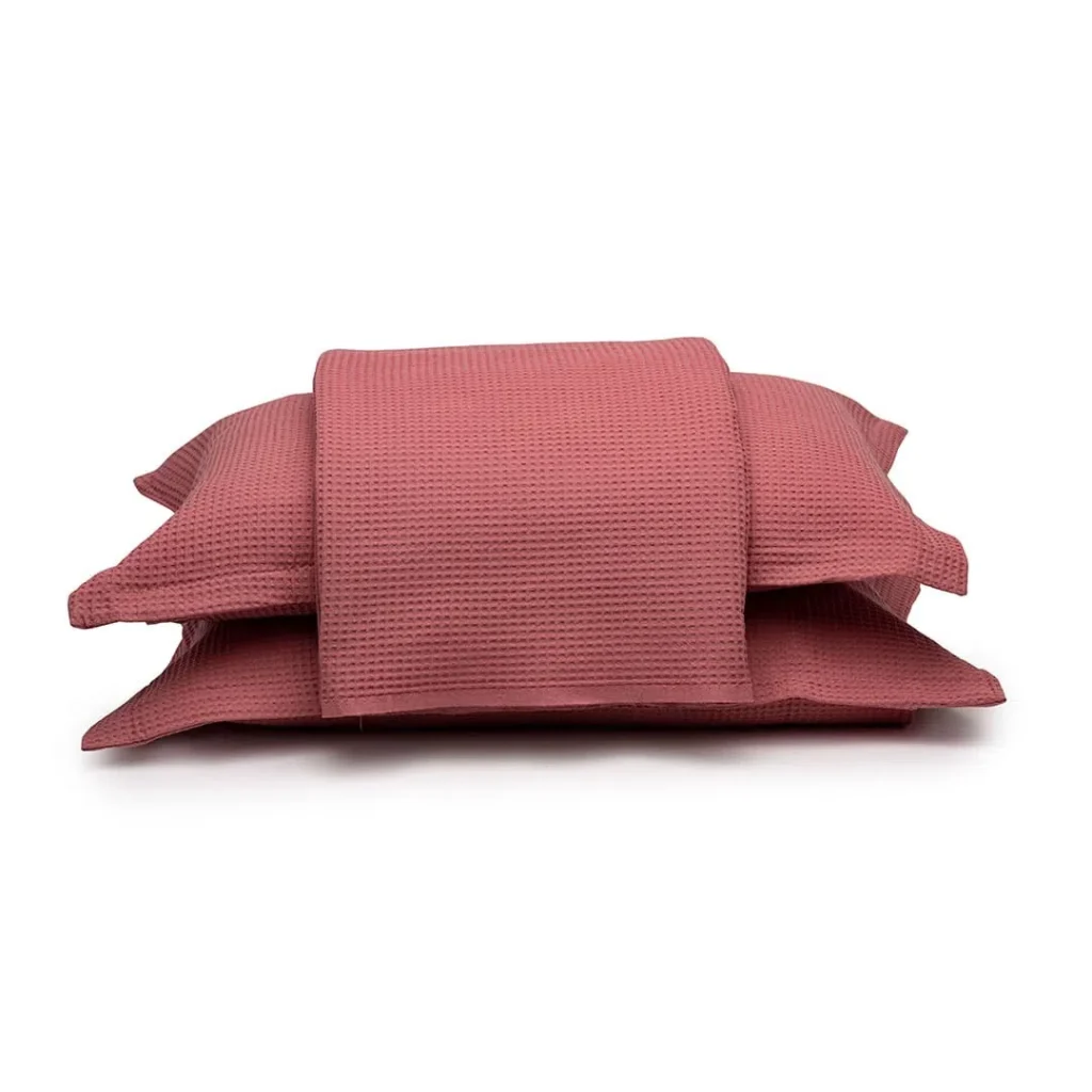 Kit Colcha Solteiro Döhler Piquet Rosa