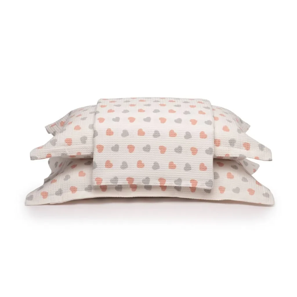 Kit Colcha Queen Döhler Piquet Vênus C Corações
