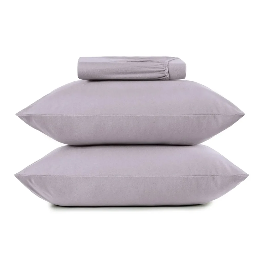 Jogo de Cama Queen 3 Peças Altenburg Malha Fio Penteado Lilás Mescla