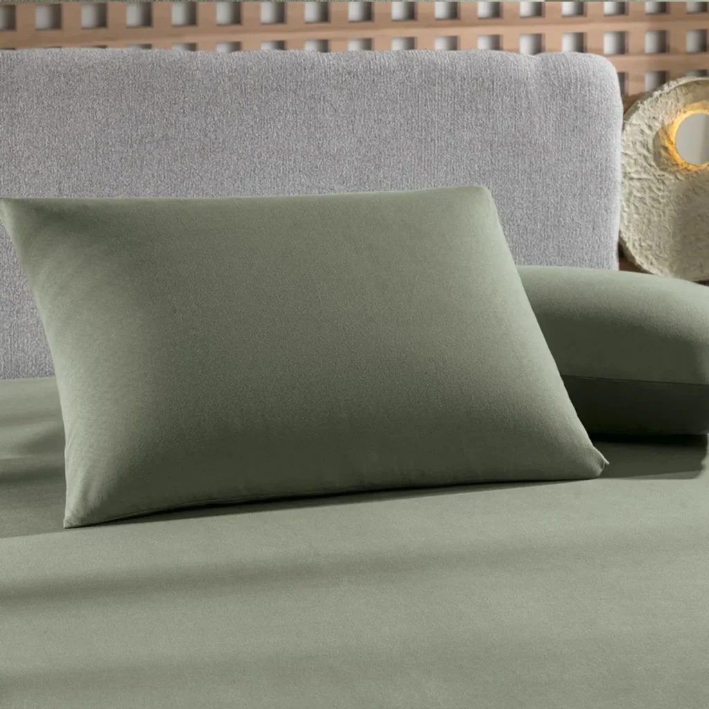 Jogo de Cama Casal 3 Peças Altenburg Malha Fio Penteado Verde Bond