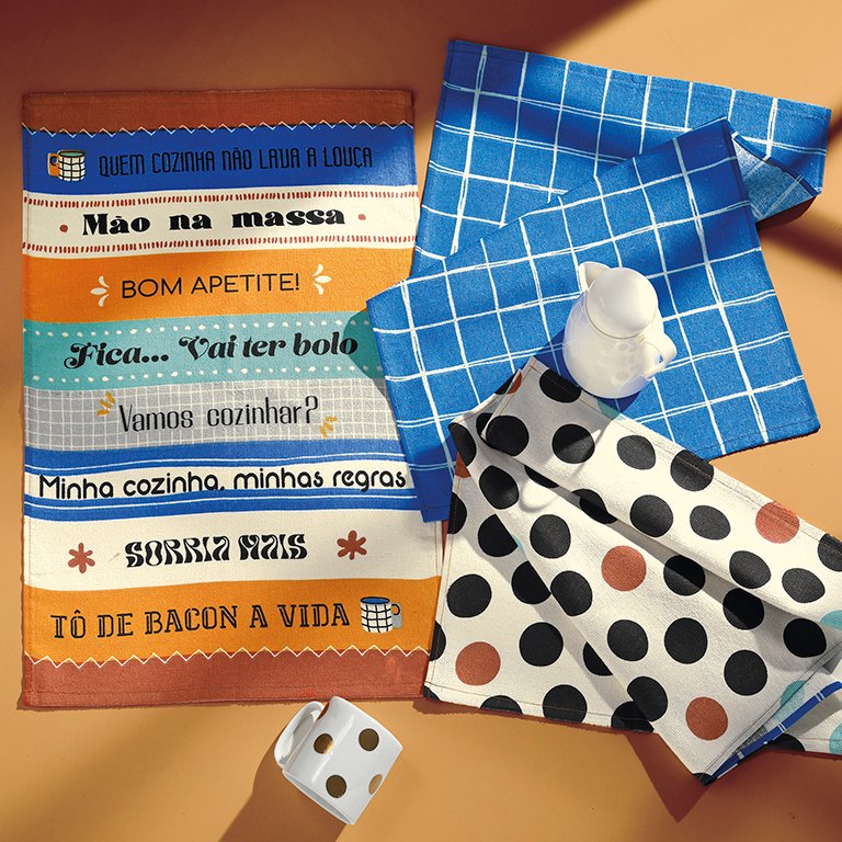 Pano de Prato Felpudo Estampado Dohler