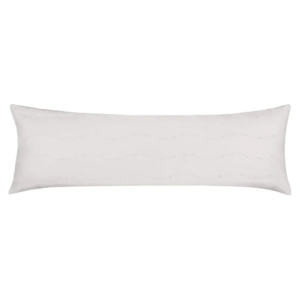 Porta Travesseiro Body Pillow Altenburg Malha Fio Penteado 100% Algodão Branco