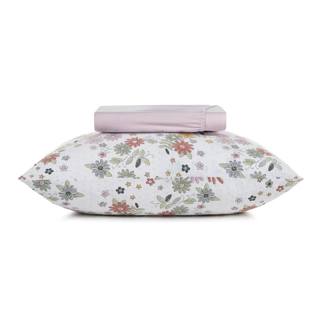 Jogo de Cama Solteiro 2 Peças Altenburg Malha Fio Penteado Florir